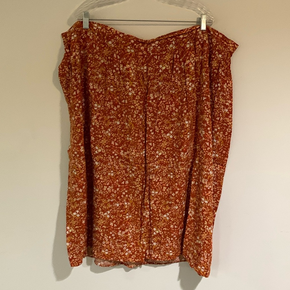 Old Navy Orange Ditsy Floral Maxi Skirt, Women’s Size 4X